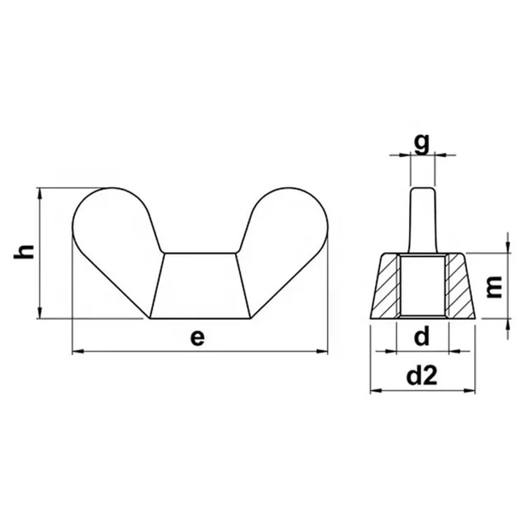 wing nuts drawing